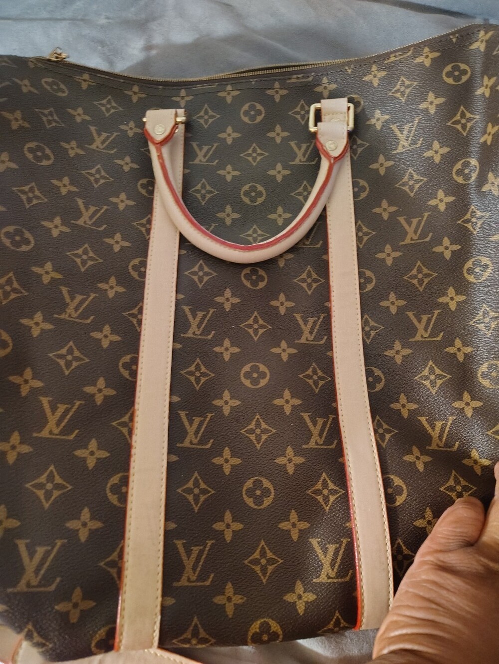Louis Vuitton Monogram Canvas Tote with Natural Vachetta Trim